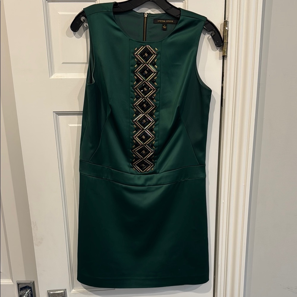 Cynthia Steffe green mini dress size 4